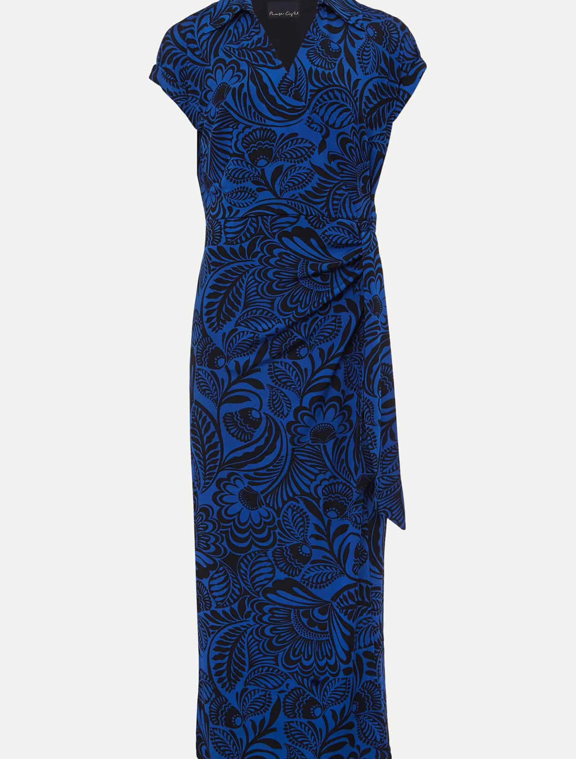 Dresses^Phase Eight Mara Abstract Print Wrap Dress Blue/Black