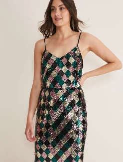 Shirts & Blouses^Phase Eight Mari Diamond Sequin Camisole Co-Ord Multi-Coloured