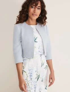 Jackets^Phase Eight Maria Textured Jacklet Mineral
