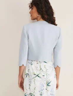 Jackets^Phase Eight Maria Textured Jacklet Mineral