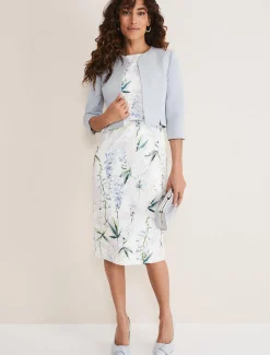 Jackets^Phase Eight Maria Textured Jacklet Mineral