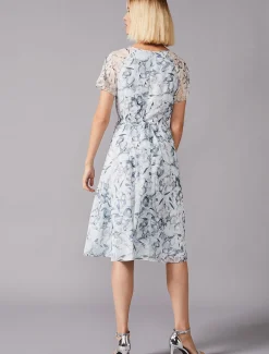 Dresses^Phase Eight Marlene Floral Fit And Flare Dress Mineral