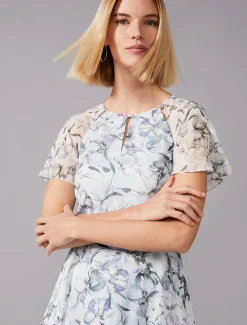 Dresses^Phase Eight Marlene Floral Fit And Flare Dress Mineral