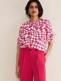 Shirts & Blouses^Phase Eight Marnie Geo Top Multi-Coloured
