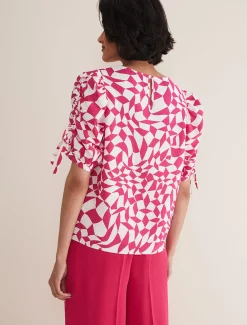 Shirts & Blouses^Phase Eight Marnie Geo Top Multi-Coloured