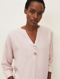 Shirts & Blouses^Phase Eight Maryema Linen Blouse Pink