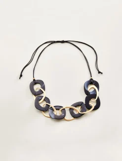 Jewellery^Phase Eight Maxi Resin Necklace Black/Gold