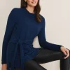 Tops & T-Shirts^Phase Eight Maya Tie Front Longline Top Teal