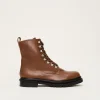 Boots^Phase Eight Meladie Leather Lace Up Boot Brown