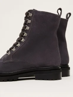 Boots^Phase Eight Meladie Suede Lace Up Hiker Boot Grey