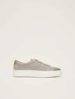 Flats^Phase Eight Metallic Trainer Grey