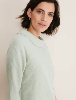 Tops & T-Shirts^Phase Eight Mica Textured Top Sage