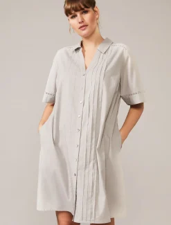 Dresses^Phase Eight Mikayla Shirt Dress Grey