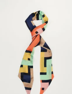 Scarves & Ponchos^Phase Eight Milano Geo Lightweight Scarf Multi-Coloured