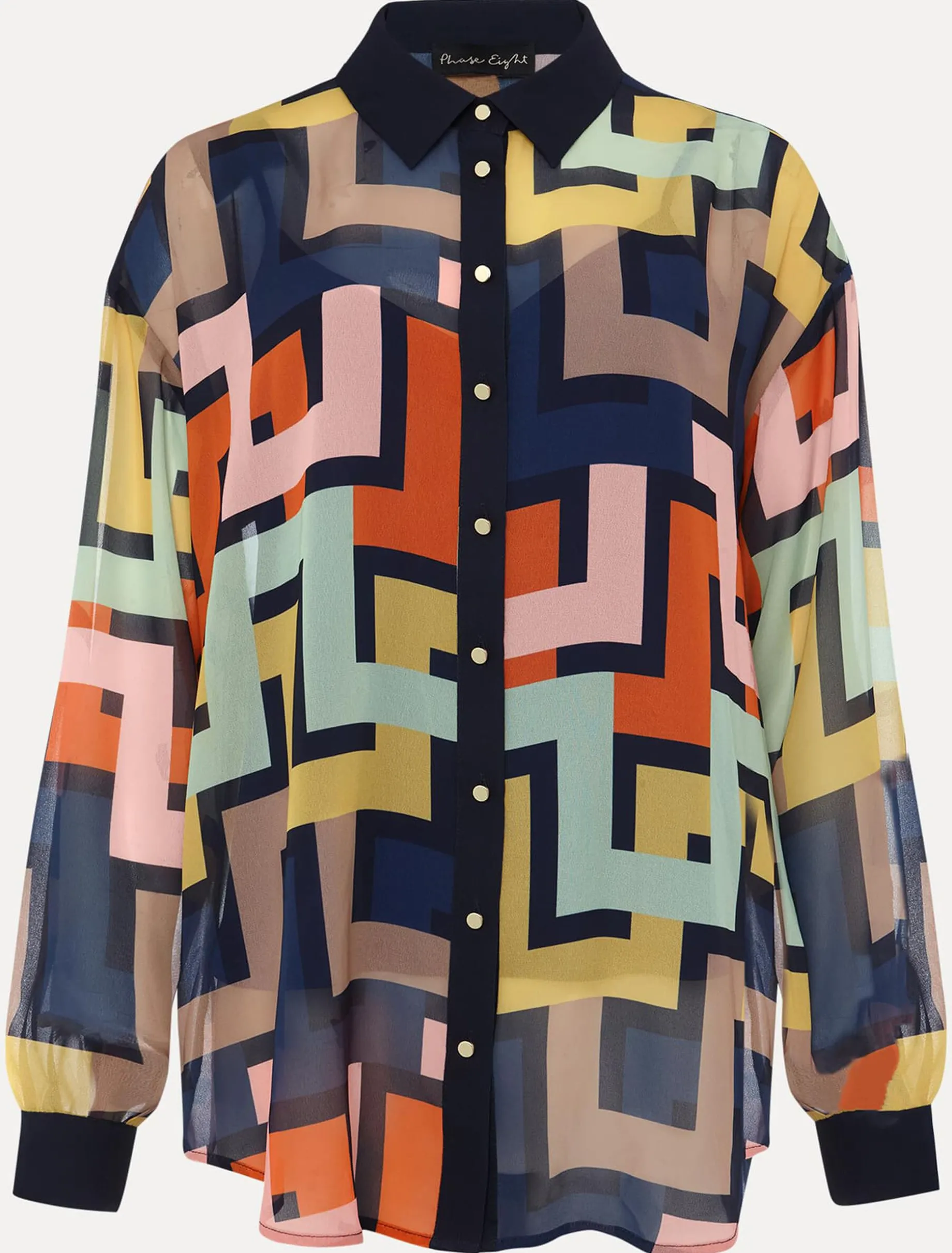 Shirts & Blouses^Phase Eight Milano Geo Shirt Multi-Coloured