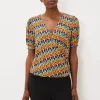 Tops & T-Shirts^Phase Eight Milano Wrap Top Multi-Coloured