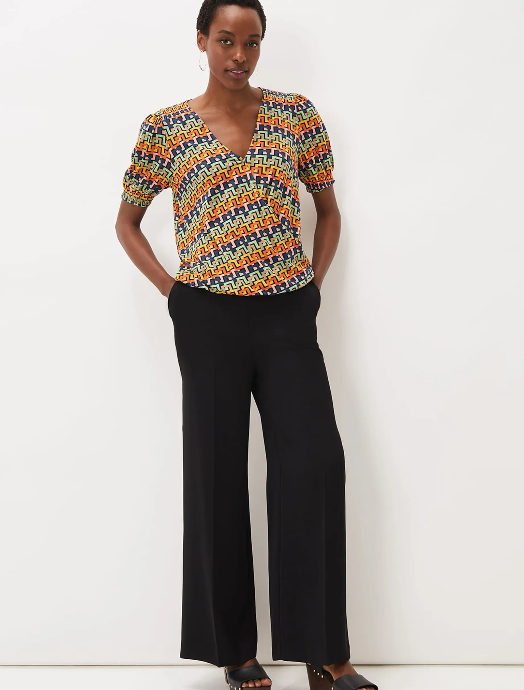 Tops & T-Shirts^Phase Eight Milano Wrap Top Multi-Coloured
