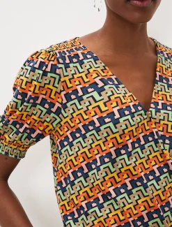 Tops & T-Shirts^Phase Eight Milano Wrap Top Multi-Coloured
