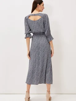 Dresses^Phase Eight Millie Ditsy Print Dress Blue Multi