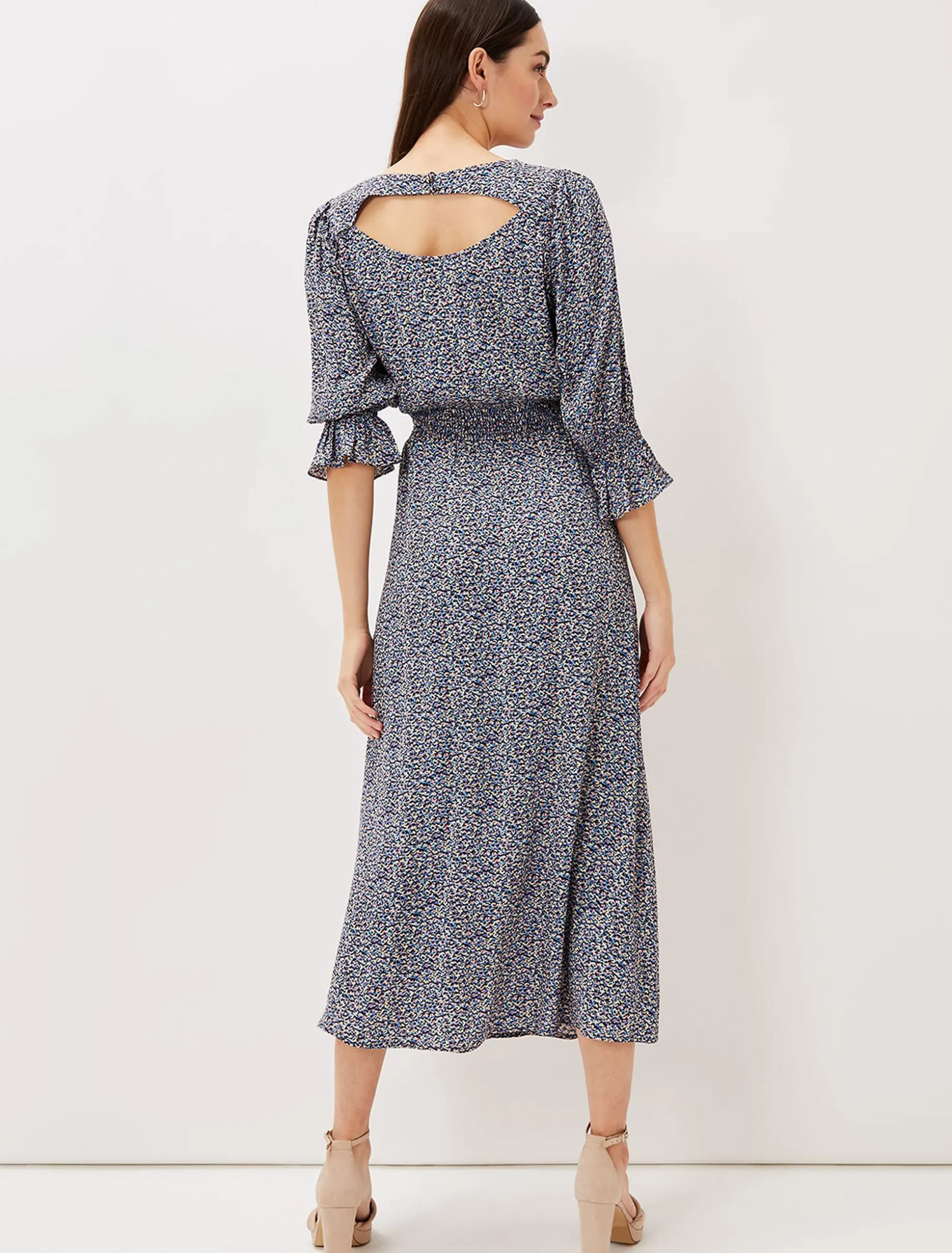 Dresses^Phase Eight Millie Ditsy Print Dress Blue Multi