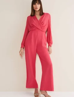 Dresses^Phase Eight Mindy Wide Leg Jumpsuit Raspberry