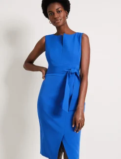 Dresses^Phase Eight Mira Belted Dress Blue