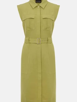 Dresses^Phase Eight Miruna Utility Shift Dress Khaki