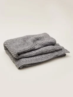 Scarves & Ponchos^Phase Eight Miya Knitted Blanket Grey