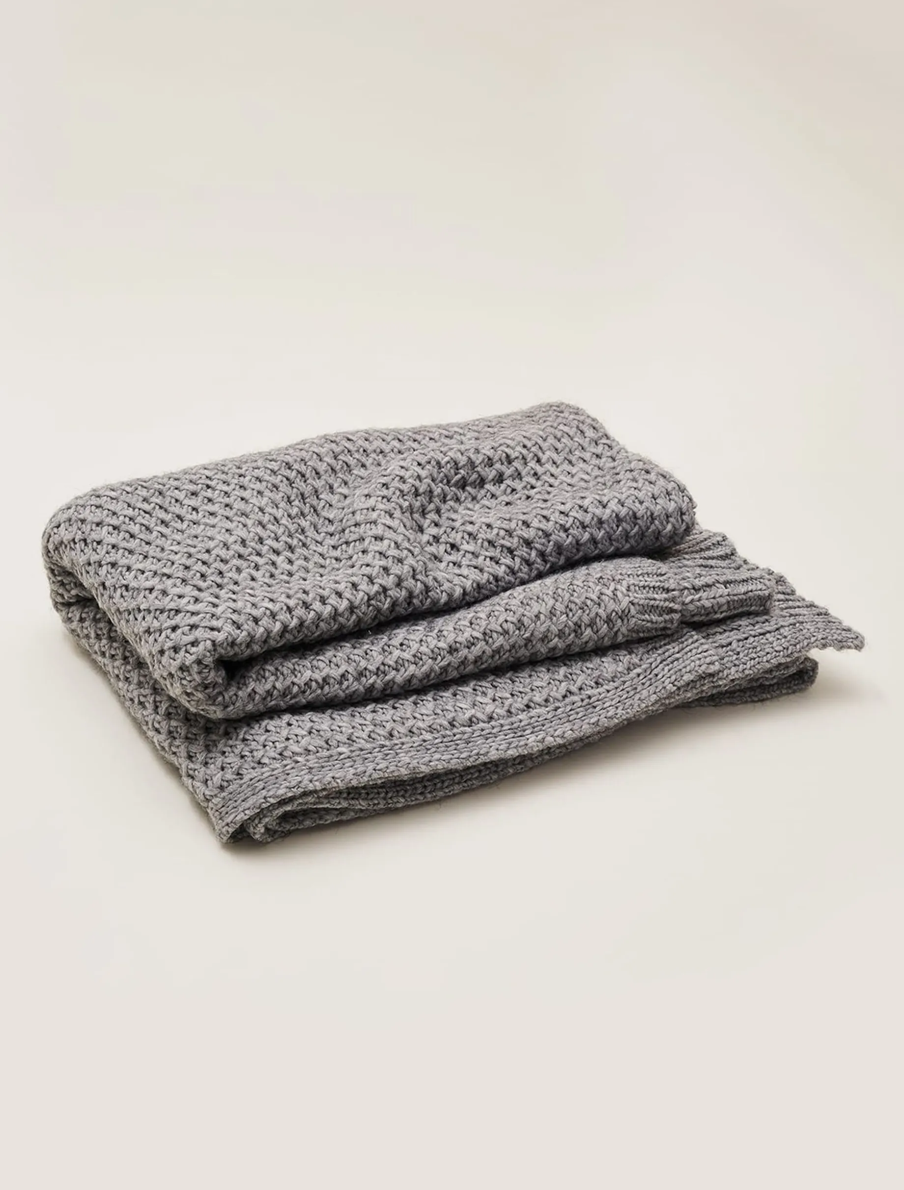 Scarves & Ponchos^Phase Eight Miya Knitted Blanket Grey