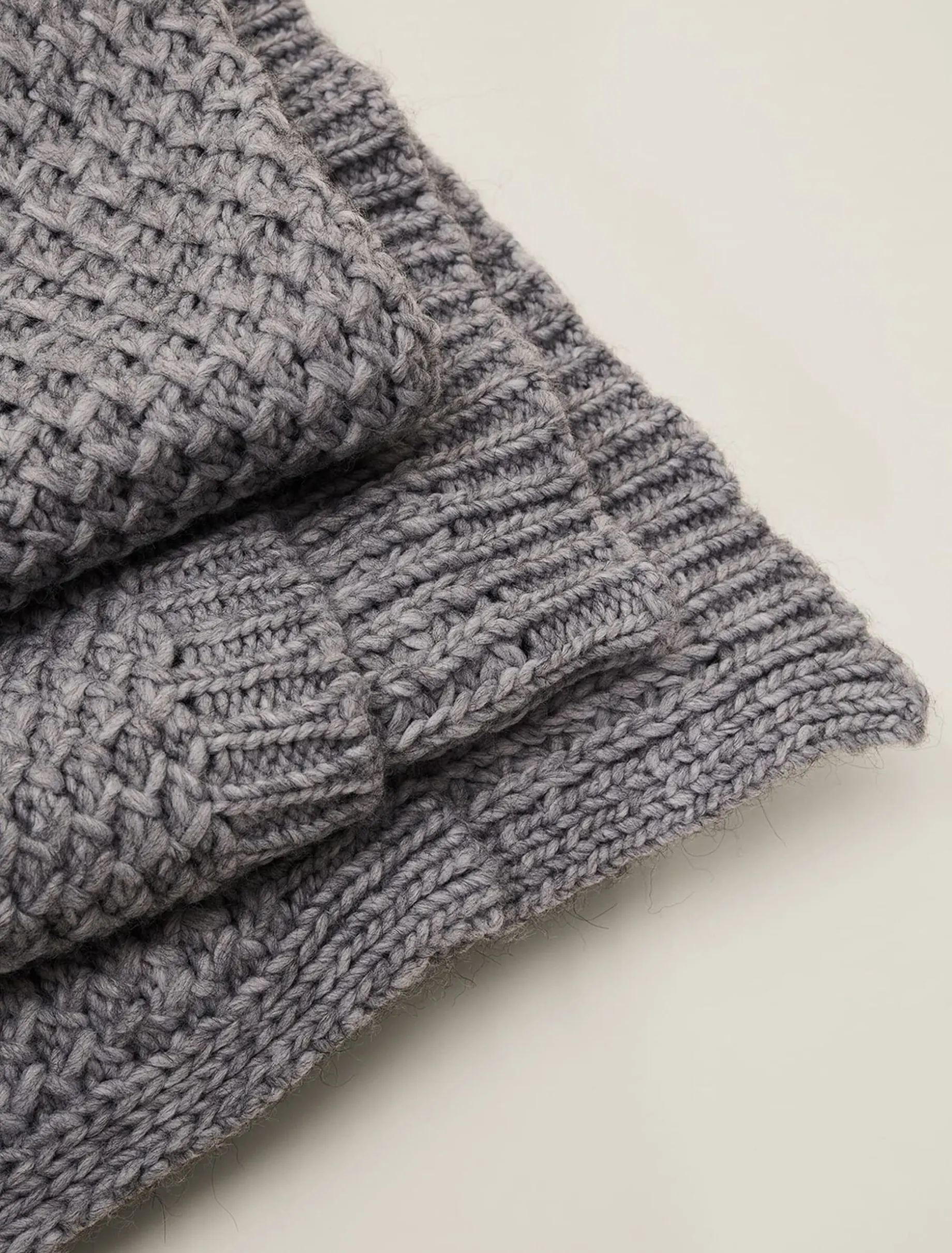 Scarves & Ponchos^Phase Eight Miya Knitted Blanket Grey