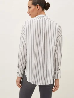 Shirts & Blouses^Phase Eight Moira Stripe Shirt White/Grey