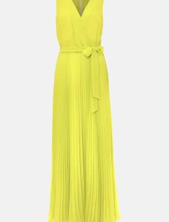 Dresses^Phase Eight Molly Chiffon Maxi Dress Lime