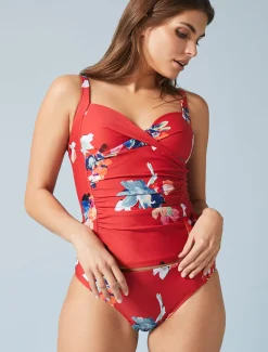 Swimwear^Phase Eight Monica Print Tankini Briefs Red/Multi