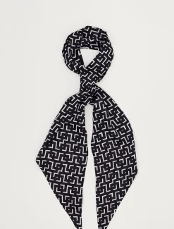 Scarves & Ponchos^Phase Eight Mono Geo Lightweight Scarf Black/White