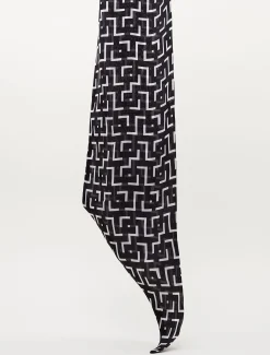 Scarves & Ponchos^Phase Eight Mono Geo Lightweight Scarf Black/White