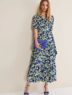 Dresses^Phase Eight Morven Floral Maxi Dress Navy/Multi