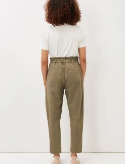Trousers & Shorts^Phase Eight Nadina Paper Bag Waist Jeans Khaki