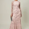 Dresses^Phase Eight Natalya Sequin Floral Maxi Dress Pink