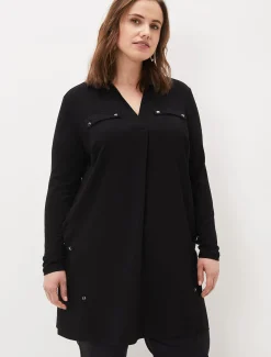 Shirts & Blouses^Phase Eight Neave Button Tunic Black