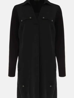 Shirts & Blouses^Phase Eight Neave Button Tunic Black