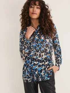 Shirts & Blouses^Phase Eight Nell Floral Shirt Blue Multi