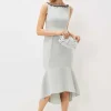 Dresses^Phase Eight Nia Embellished Scuba Dress Eau De Nil
