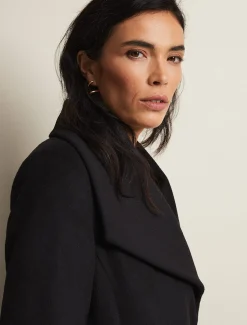 Coats^Phase Eight Nicci Wool Belted Coat Black