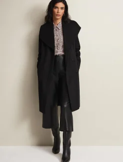 Coats^Phase Eight Nicci Wool Belted Coat Black