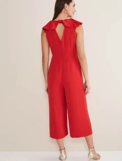 Dresses^Phase Eight Nicky Ruffle Jumpsuit Fire