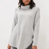 Tops & T-Shirts^Phase Eight Nico Asymmetric Textured Jersey Top Grey