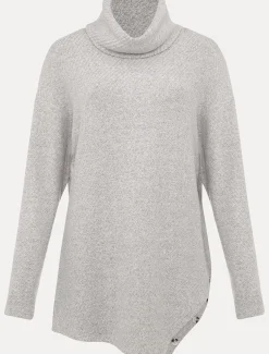 Tops & T-Shirts^Phase Eight Nico Asymmetric Textured Jersey Top Grey
