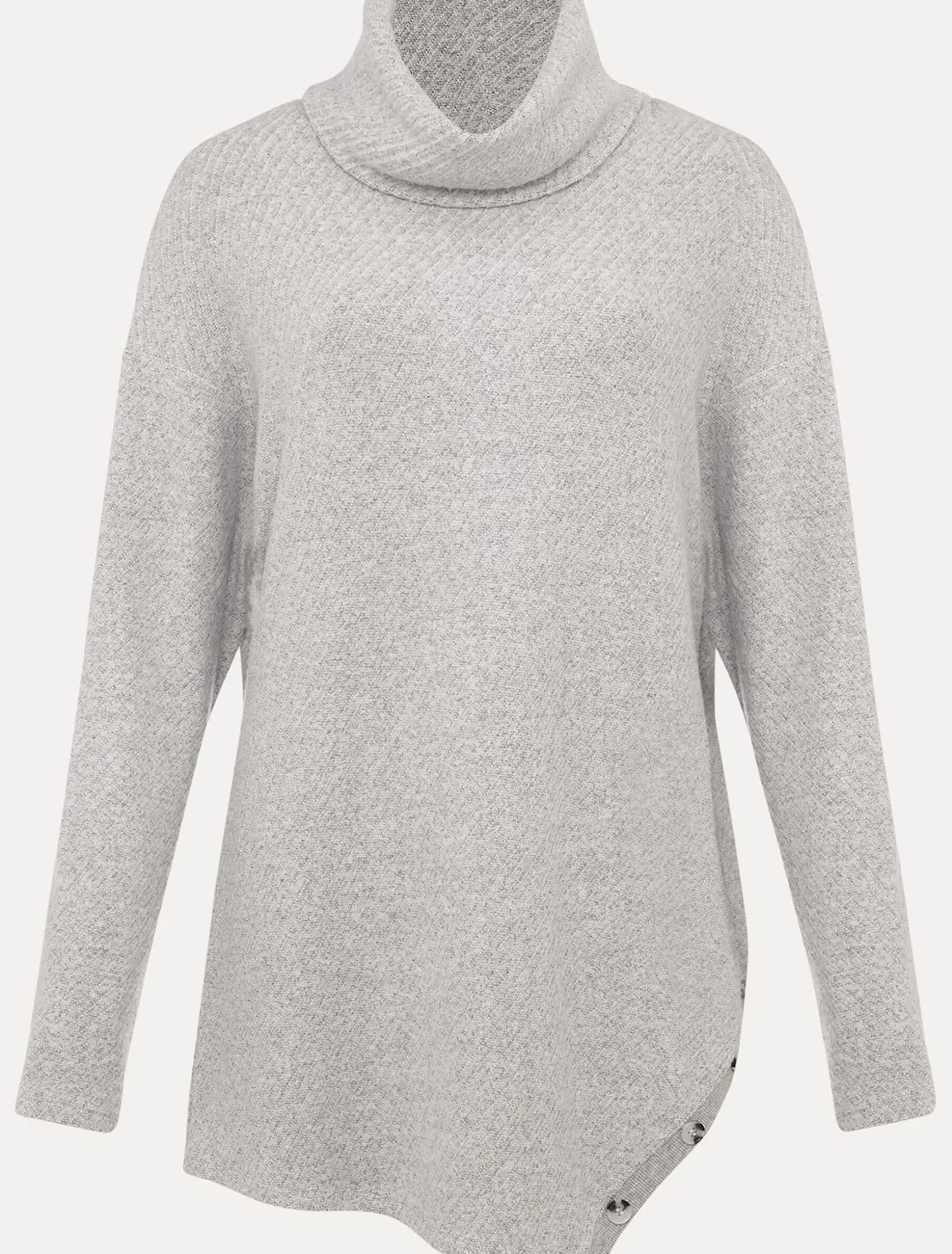 Tops & T-Shirts^Phase Eight Nico Asymmetric Textured Jersey Top Grey