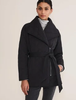 Coats^Phase Eight Nila Short Quilted Puffer Black