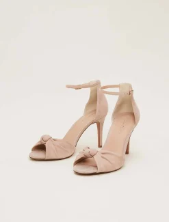 Occasion Shoes^Phase Eight Nude Suede Open Toe Heels Latte